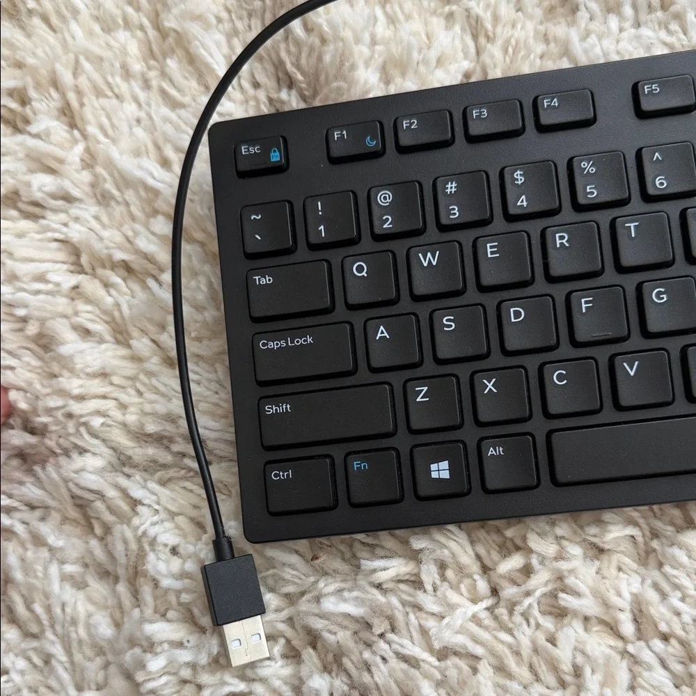 Black Wired USB Keyboard